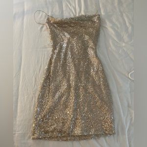 Gold BodyCon Windsor Homecoming Dress